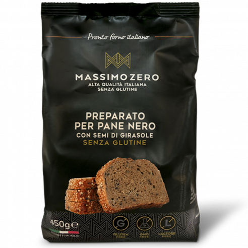 Massimo Zero Zubereitetes Schwarzbrot 450g Glutenfrei