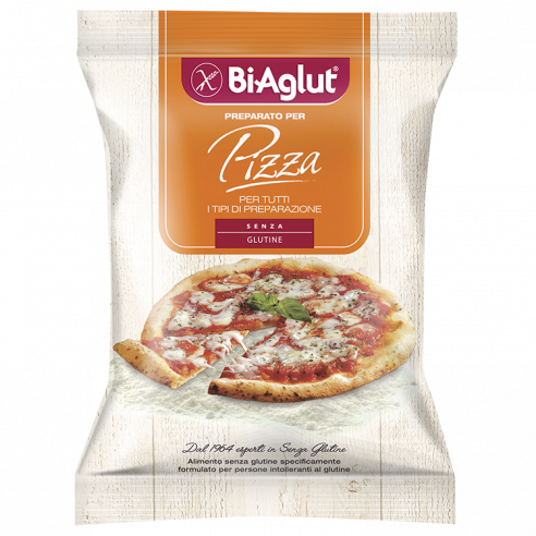 BiAglut Preparato per Pizza, 500g Senza Glutine
