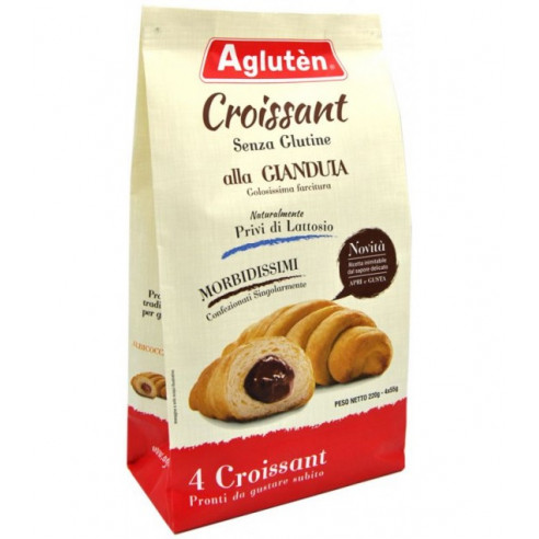 Agluten Croissant alla Gianduia, 220g (4x55g) Senza Glutine