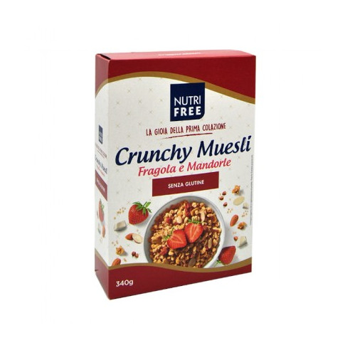NutriFree Crunchy Muesli Fragola & Mandorle 340g Senza Glutine