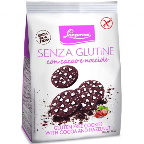 Lazzaroni Frollino Cocoa and Hazelnuts, 200g Gluten Free