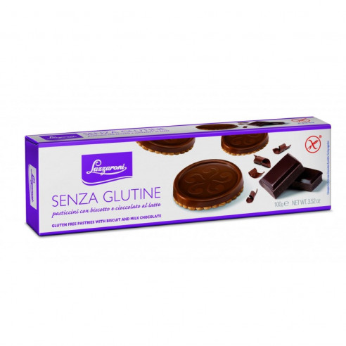 Lazzaroni Gebäck mit Keks und Schokolade, 100g Glutenfrei