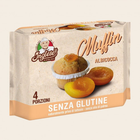 INGLESE Muffin all'Albicocca 160g Senza Glutine