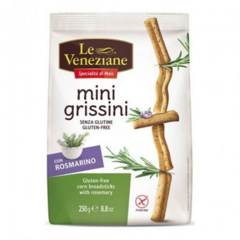 LE VENEZIANE Mini Grissini al Rosmarino 250g Senza Glutine